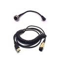 High Quality Coiled USB cable with DIN M+F